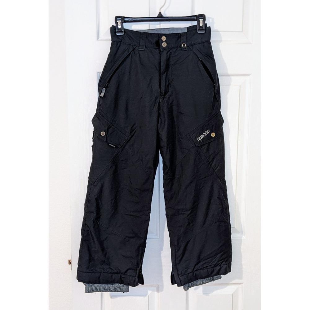 Ripzone Youth Core‎ Snow Pants Size M Black 5000mm Waterproof Ski Snowboard